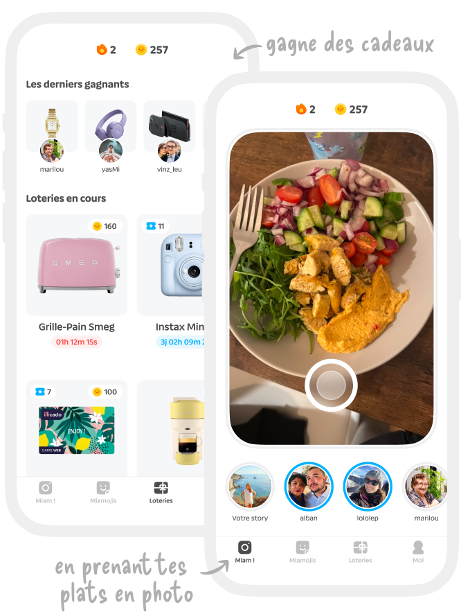 Ecran d'illustration de l'application